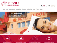 Tablet Screenshot of hotelrudolf.cz